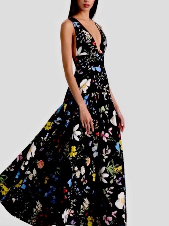 Alice + Olivia Dresses & Skirts - Alice + Olivia Lila Structured Ball Gown In Twisting Vines Black US 2 NWT $1195